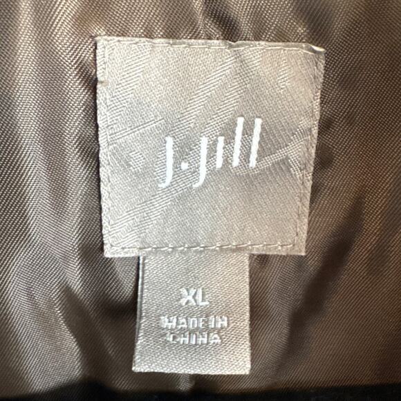 J. Jill Women’s Brown Faux Fur Hidden Button Front Vest Plus Size XL Retro Fall - Picture 6 of 9